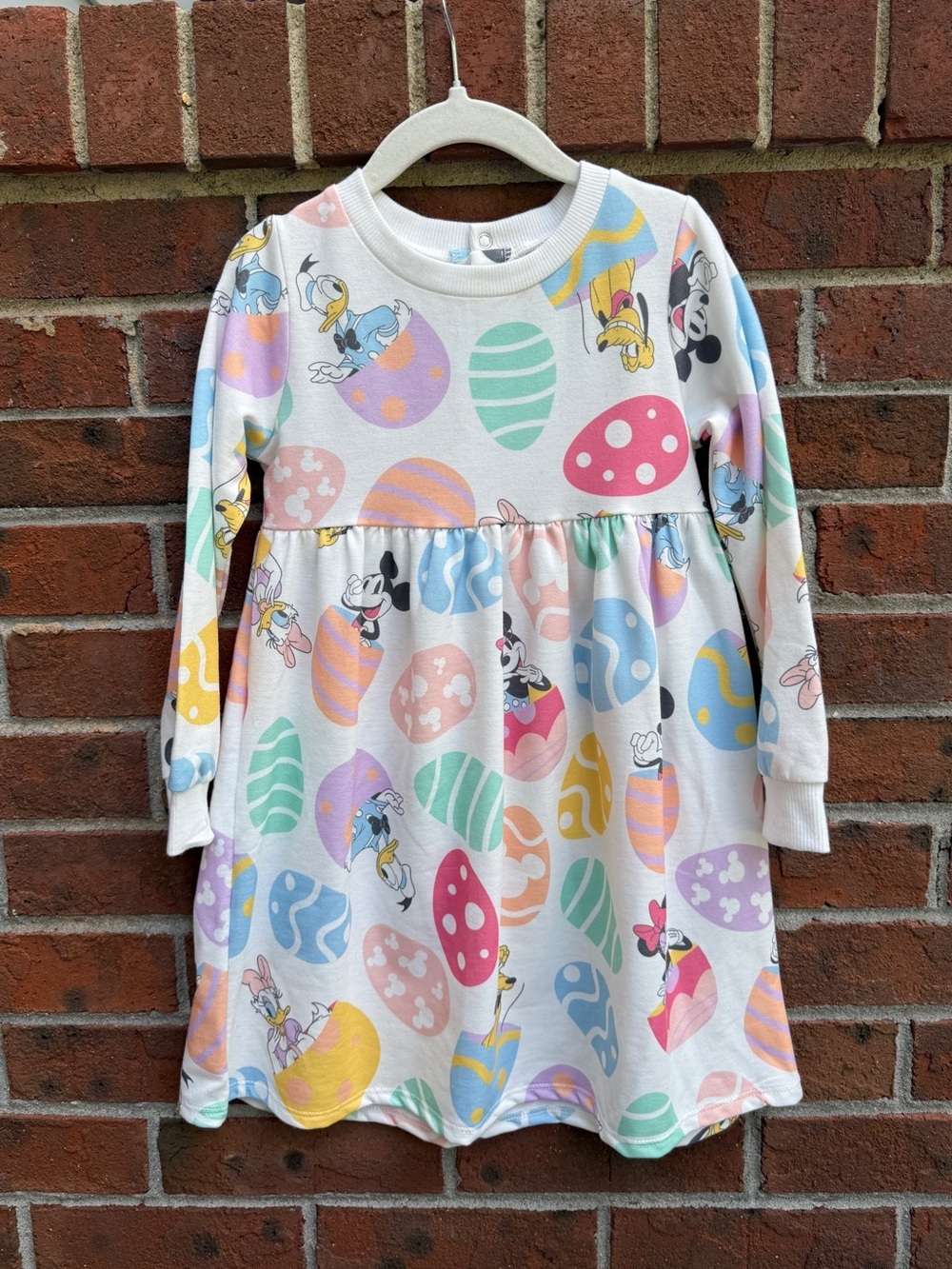 Disney Easter Egg Sweatshirt Dress Mickey Mouse Minnie Donald Daisy Duck Pluto 4
